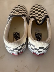 New Vans Checkerboard Black White Classic Slip On Shoes Kids Youth Skate Sz 13