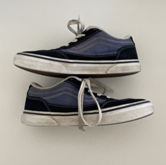 Vans Old Skool Skate Shoes Blue Suede/Canvas Youth size 5.5