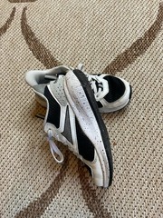 Reebok Zig Fuze Kids US 11 Black/White Low Top Lace-Up Mesh Sneakers