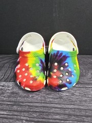 Crocs Classic Tie Dye Graphic Clog K Multicolor Unisex Kids US C10 205451-90H