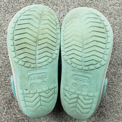 Crocs Clogs Shoes Kids Size 10 / 11 Light Blue White Pink Comfort Slip On