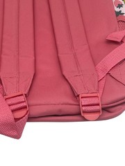 New 16″ Strawberry Print School Backpack Laptop Sleeve Padded Straps Pink