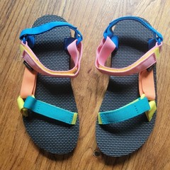 Teva Original Universal Sandals Kids Size 4 Multicolor Colorblock 1116656C Water