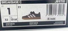 Adidas Breakbase Kid’s Size 1 Red White Adjustable Sneakers JR9781 New