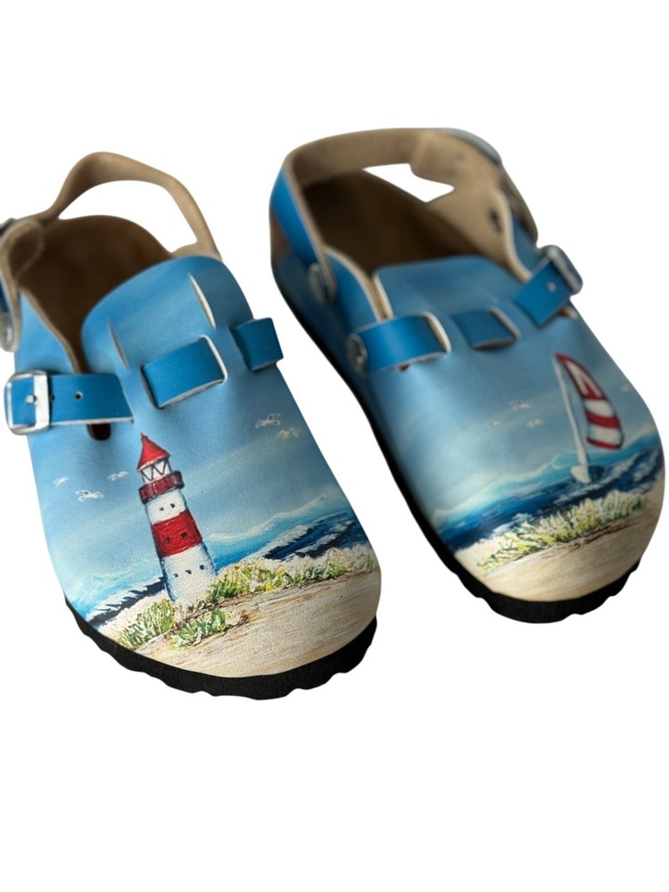 Birkenstock Birki’s Child Kay Lighthouse Birko Flor Mules EU 28 C 10