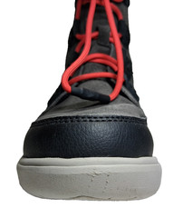 Sorel Explorer Lined Waterproof Suede Lace Up Snow Boots Sz 5 Black Gray