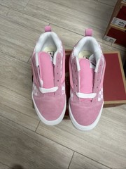 Vans Knu Skool Checkerboard Pink White VN000D2T2W0 Size 7Y Kids