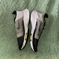 Size 4.5- Nike Air Zoom Tempo NEXT% Flyknit Black White Volt