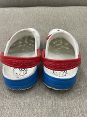 Crocs Hello Kitty Size C 13 Classic Clog White/Red Kid Sandals