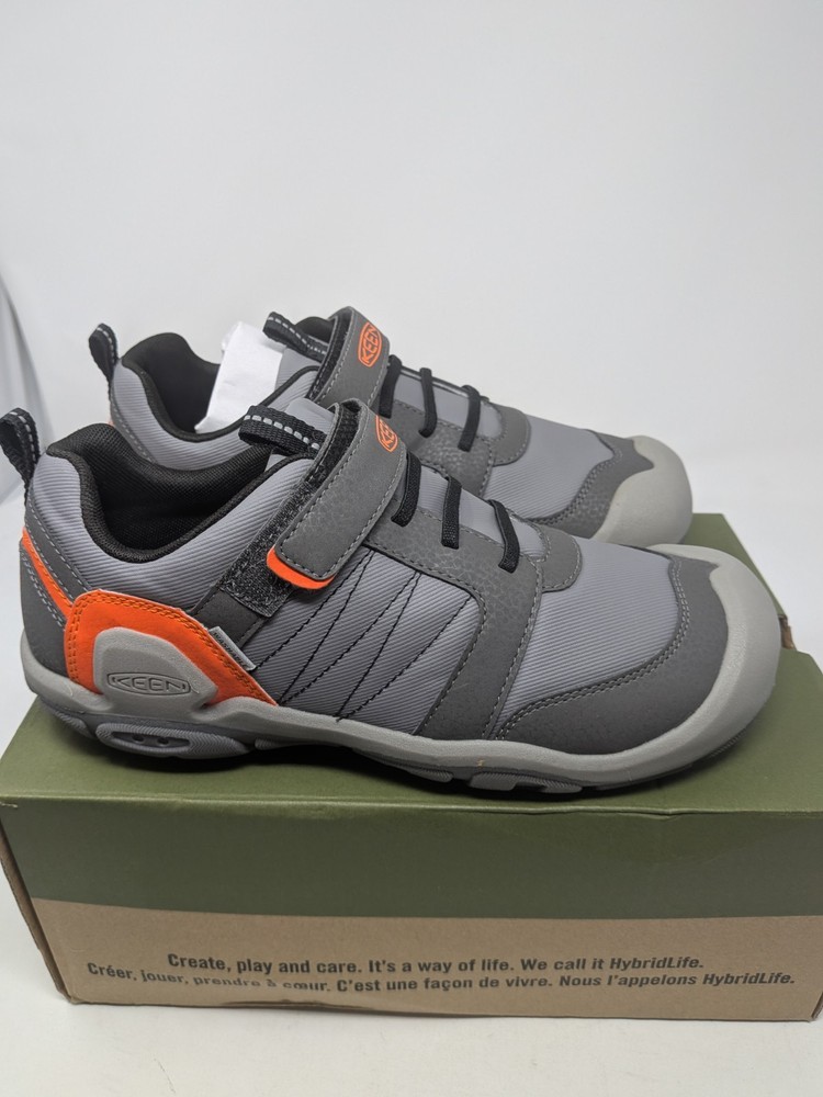 Keen Knotch Peak Sneaker Grey/Orange Youth 6
