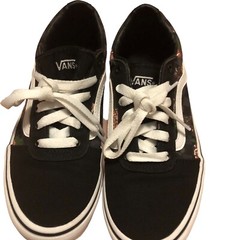 Vans Off the Wall Ward Old Skool Flowers & Checks. Size 3 Missy Youth