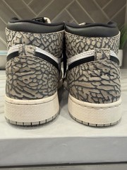 Nike Air Jordan 1 Retro High White Cement Elephant Print Size 4Y