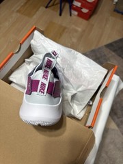 Nike Flex Runner 3 Low Pull On Grey Purple Black Girls 6.5 Women’s 8 NWB.