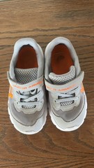 Under Armour Kids Gray Sneakers with Orange Logo Accent Toddler Size 9