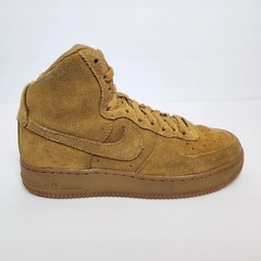 Nike AF1 Air Force 1 High LV8 GS 7Y (Women’s 8.5) Wheat Brown Suede Shoes