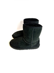 UGG Kids Classic II Black Suede Boots Kids Size 2 Youth 1017703K