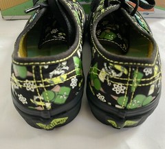 Vans The Simpsons Glow in Dark Bart Toddler Sz 1 Skateboard Skeleton Atom
