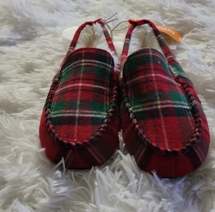 Gymboree Boys Plaid Slipper Shoe Holiday Various Sizes