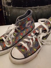 Converse All Star Adult Sneaker Shoe Dinosaur Theme