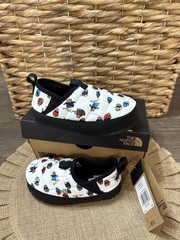 New The North Face Size 12 Slide On Puffer Shoes Kids With Box