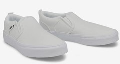 Vans Asher White Slip On Canvas Sneaker Youth Kids Boy’s/Girl’s Size 13 Shoes