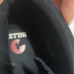 BILTX Black Textile Mid Top Sneakers Unisex Kids Size 6 Logo Zipper
