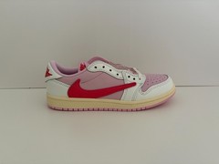 Nike Jordan 1 Low Travis Scott Sail Tropical Pink PS IQ7605-101 Size 3Y
