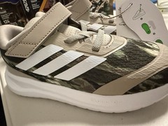 adidas Runfalcon 6 EL Cloudfoam Hook & Loop Camo Low Top Sneaker US 9.5