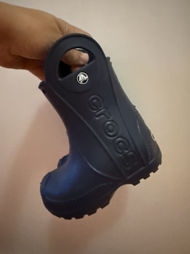 Crocs Kids Blue Handle it Rain Boots US Toddler’s Size C6 Slip-On Toddler 6