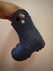 Crocs Kids Blue Handle it Rain Boots US Toddler’s Size C6 Slip-On Toddler 6