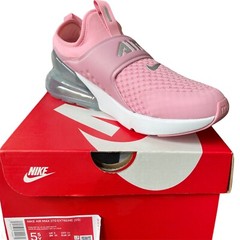 Nike Air Max 270 Extreme GS Womens Size 7/Youth 5.5 Pink/Metallic Silver-White