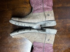 Durango Kid’s Lil‘ Rodeo Briar Brown & Brick Red Western Boot DBT0222TS Sz 1M