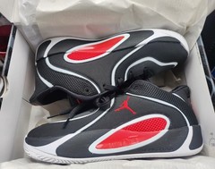 Jordan Tatum 4 (GS) Unisex Kids Basketball Sneakers Black/Red/White 6.5 MPN