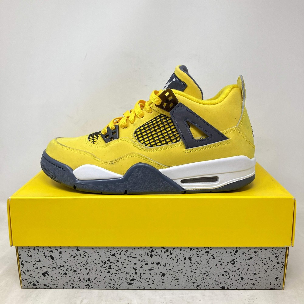 Size 7Y Jordan 4 Retro Lightning (2021) (GS) Pre Owned 408452-700