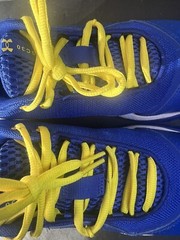 Under Armour Kids GS SC 3Zero IV Bright Blue/Yellow Size 5.5Y Athletic Shoes