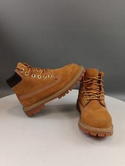 Timberland 12809 Youth Premium Waterproof Boots Wheat Nubuck Size 11 M