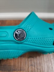 Crocs Classic Clogs Sandals Green/ Turquoise Shoe Kids Size C 8 Iconic Comfort