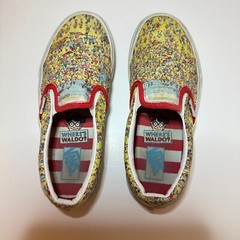 Vans Where’s Waldo Classic Slip-On Kids Size 3