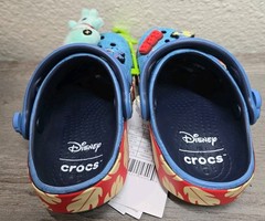 Crocs Disney Stitch & Scrump Classic Clog Kids C8 Blue New With Tag