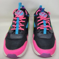 Heelys Force Skate Yth Sz 6, Wmn 7, Pink Blue Green Black HE100881 Sneaker Shoes