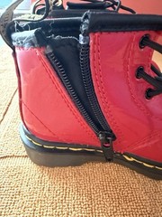Doc Martens Combat Boots. Size 6 Child. Red🎄