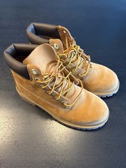 Timberland® Premium 6-Inch Boot – Big Kid – Wheat Size US4 -EU 36 New Unisex