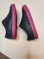 Native Shoes Regatta Black& Shell Pink – Jefferson Kids Waterproof – Kids 9