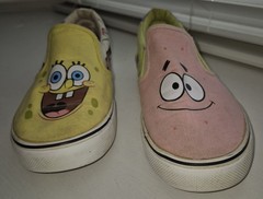 SpongeBob SquarePants Unisex Kids Slip-On Canvas Shoes Patrick Star Multicolor