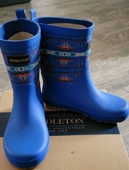 Pendleton PILOT ROCK Mid Boot Rain Water Boots Shoes Outdoor Blue Kids 13/1