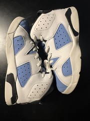 Jordan 6 Retro UNC White Size 2Y PS Kid’s DV3605-410 Shoes University Blue Used