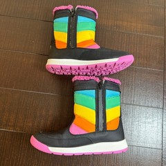 Merrell Alpine Puffer Waterproof Boots Kids 3M Multicolor Rainbow Winter Shoes