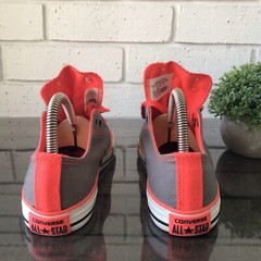 Converse Double Tongue Grey Orange Animal Print Junior Size 3