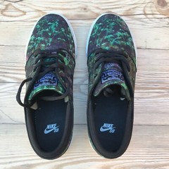 Nike Stephan Janoski Black Floral Kids Size 5.5Y / Women’s Size 7 / EUR 38