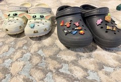 Crocs Star Wars Grogu Classic Clog Slip-On Unisex Kids US 8 Green